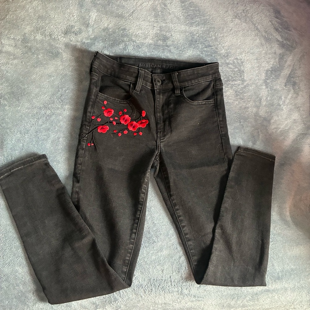 Custom Patch American Eagle Jeggings